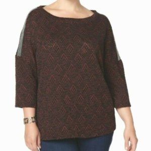 SIMPLY EMMA Embellished Sweater NWT Rhododendron
